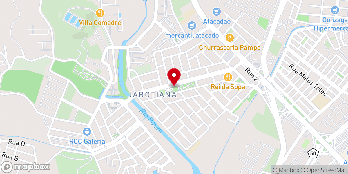 Map showing location of Paróquia Sagrada Família