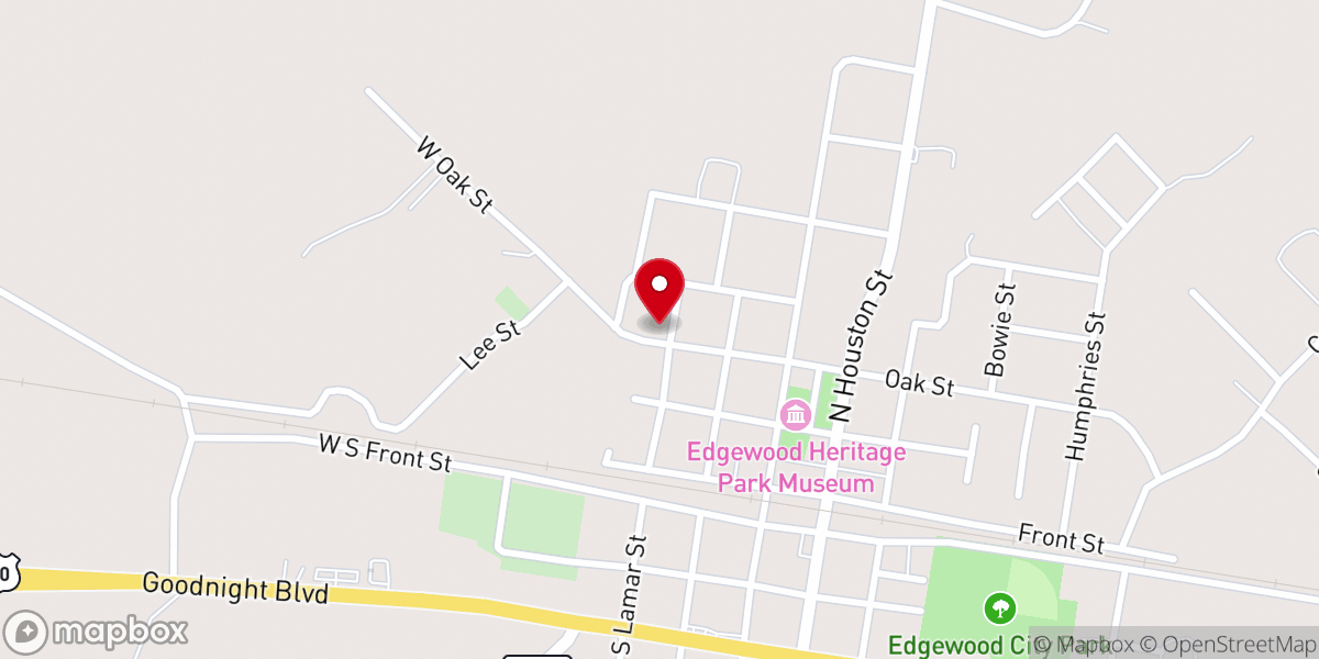Map showing location of Bethlehem Baptist Church