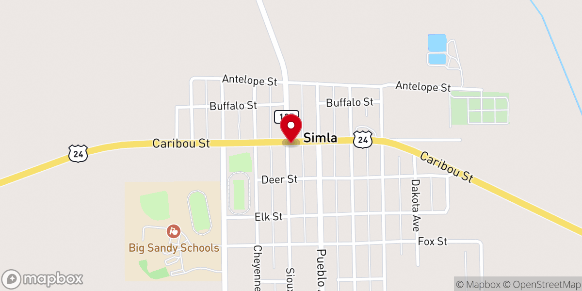Map showing location of Cross Roads Youth Center