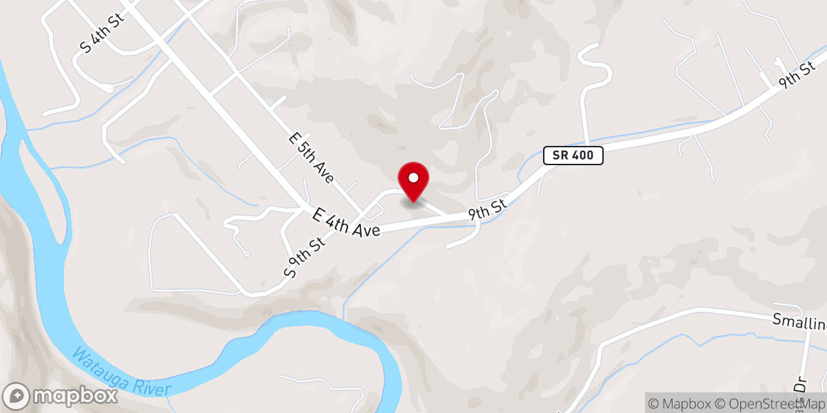 Map showing location of Fellowship Community Church