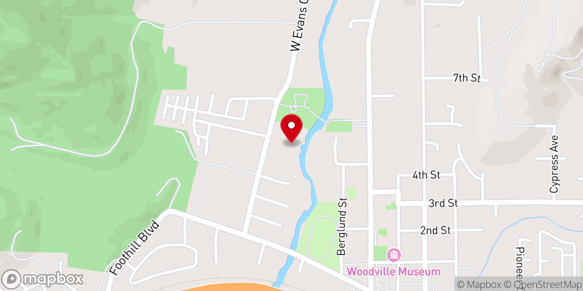 Map showing location of Rogue River Assembly of God