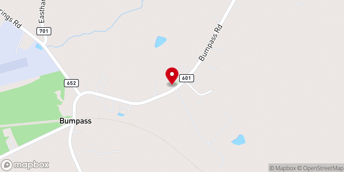 Map showing location of St Thomas Baptist Church