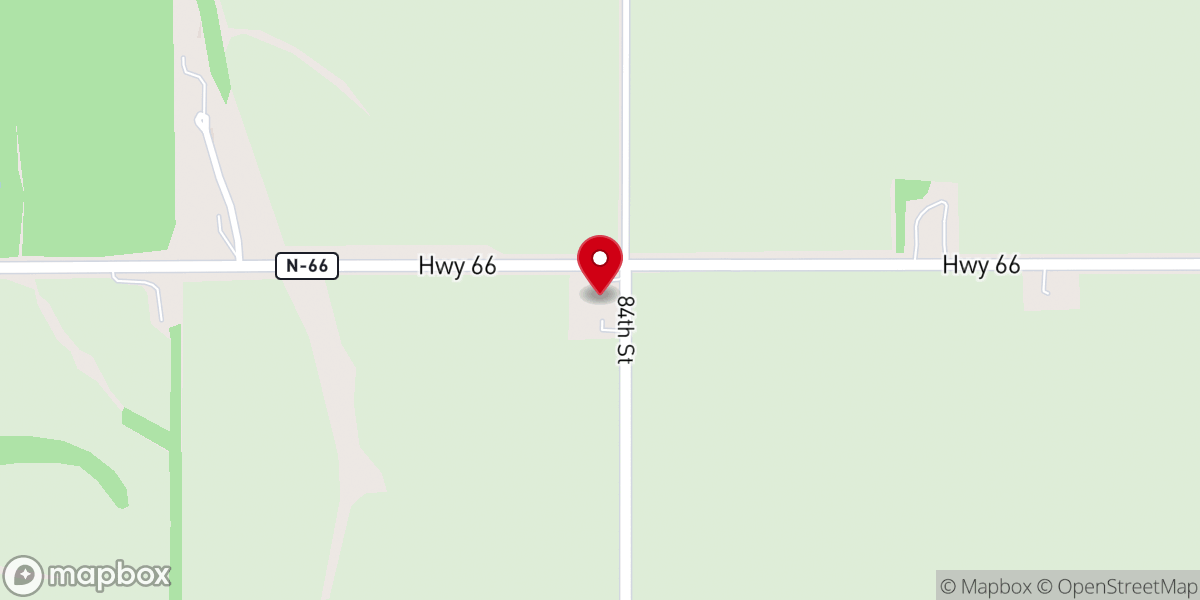 Map showing location of Christ Lutheran Church