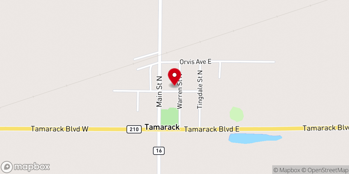 Map showing location of First Presbyterian Church