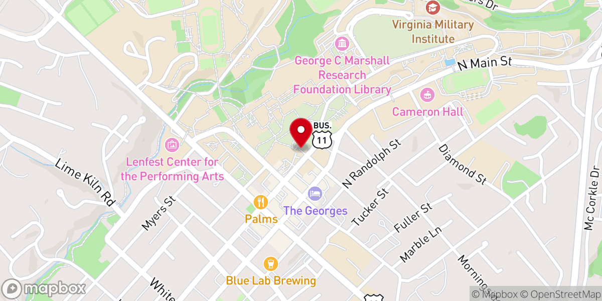 Map showing location of University Chapel And Museum Visitor Parking