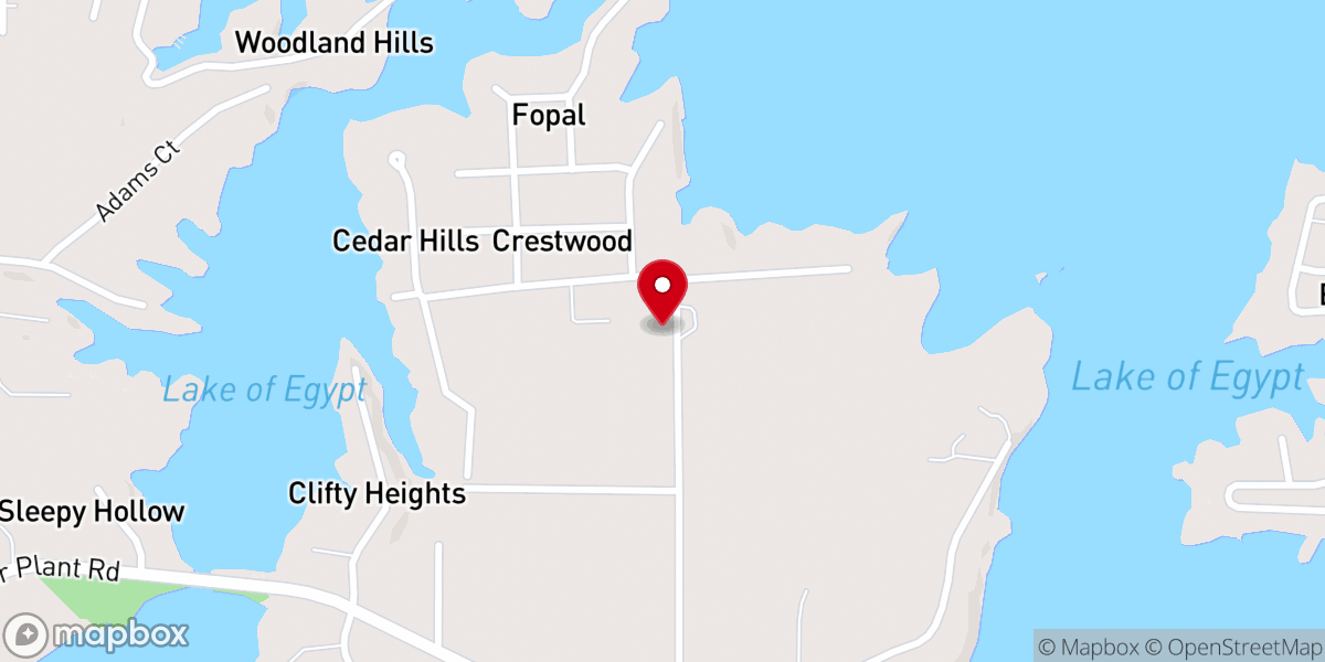 Map showing location of McKinney Chapel