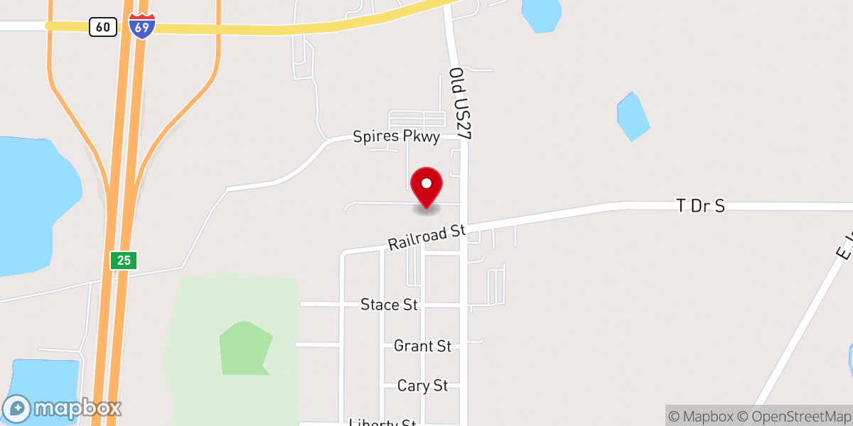 Map showing location of Church Of God