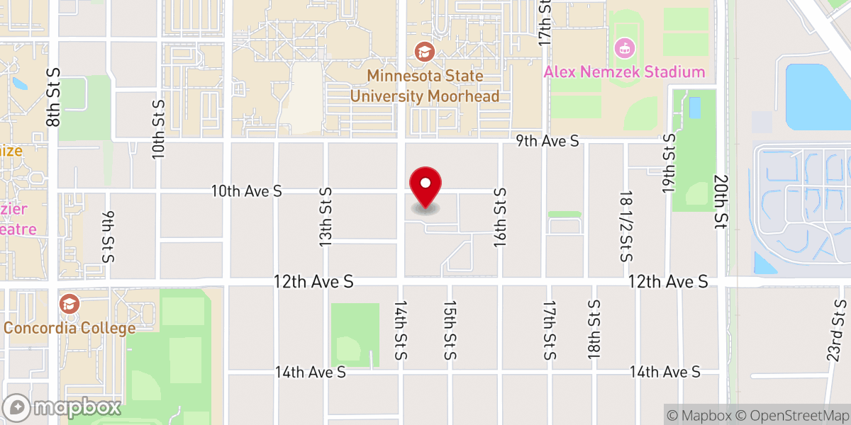 Map showing location of Our Redeemer Lutheran Church