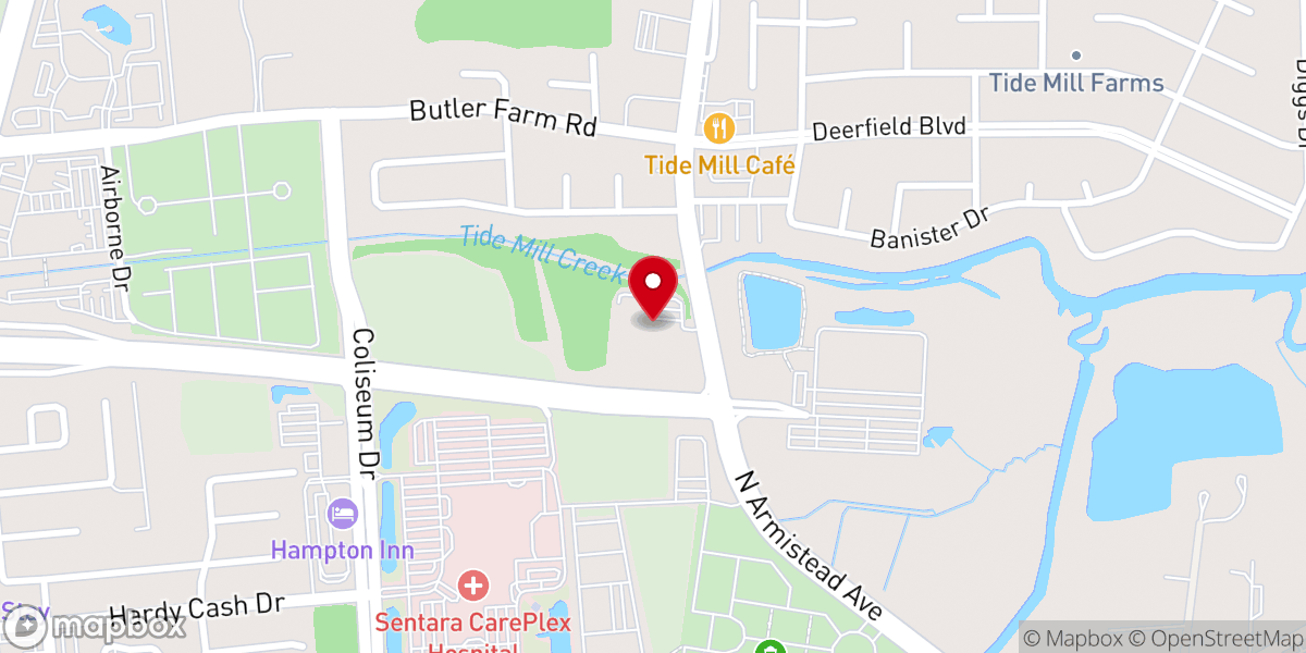 Map showing location of Sharon Baptist Church