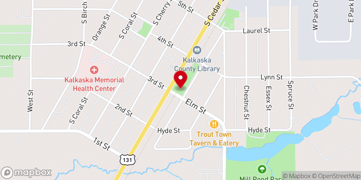 Map showing location of Railroad Square Pavilion