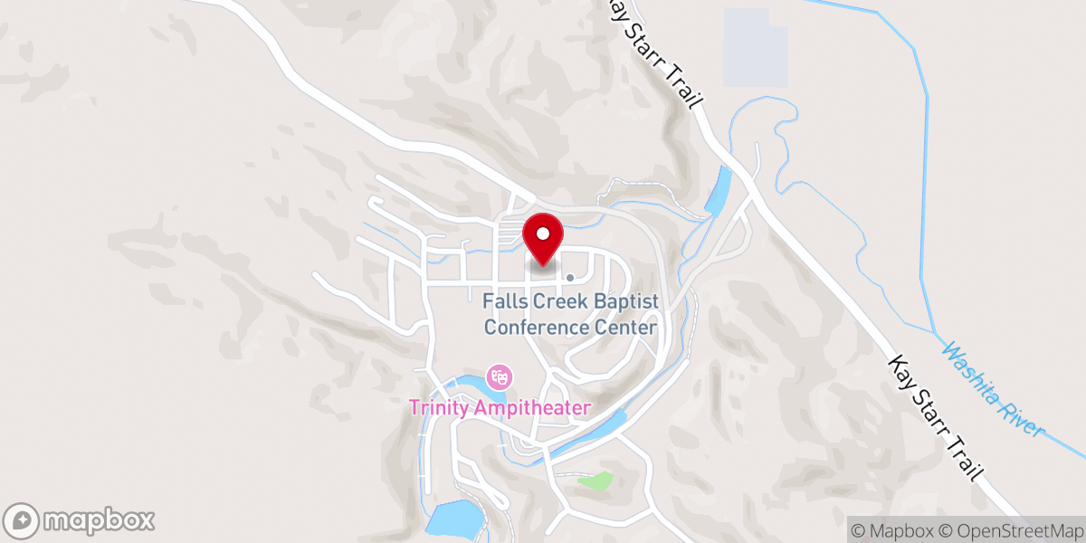Map showing location of Washington Osage Association Falls Creek Cabin