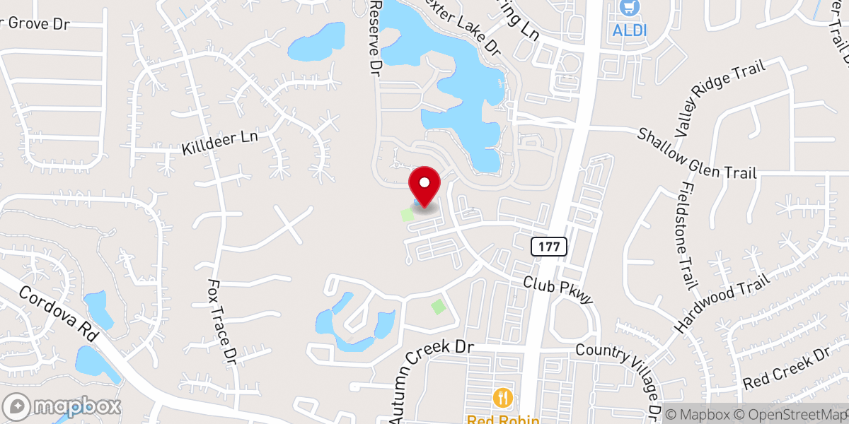 Map showing location of Cordova Community Church