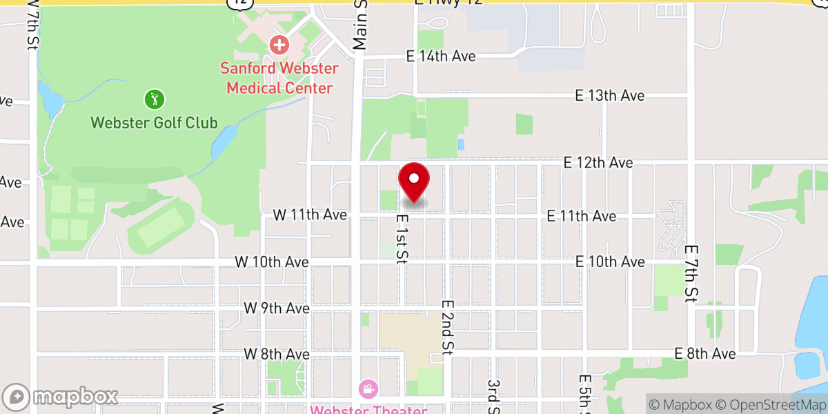 Map showing location of Christ the King Parish Center