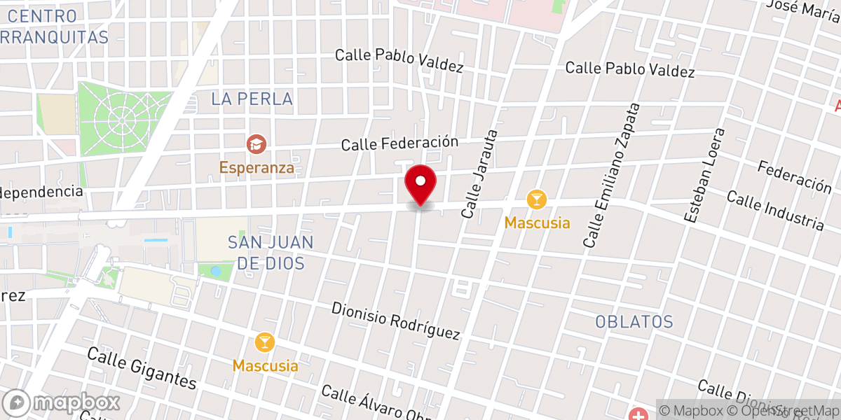 Map showing location of Iglesia Bautista Emmanuel