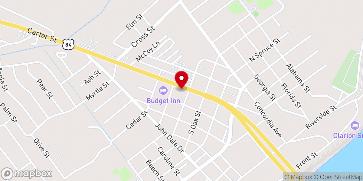 Map showing location of Easterling Music Co