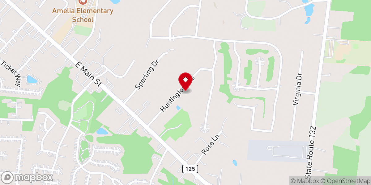 Map showing location of Healing Rooms of Amelia Inc