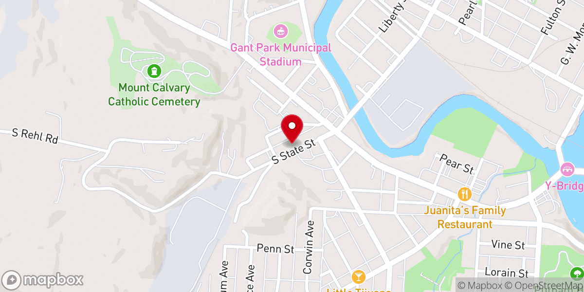 Map showing location of Hillside Seventh Day Adventist Church