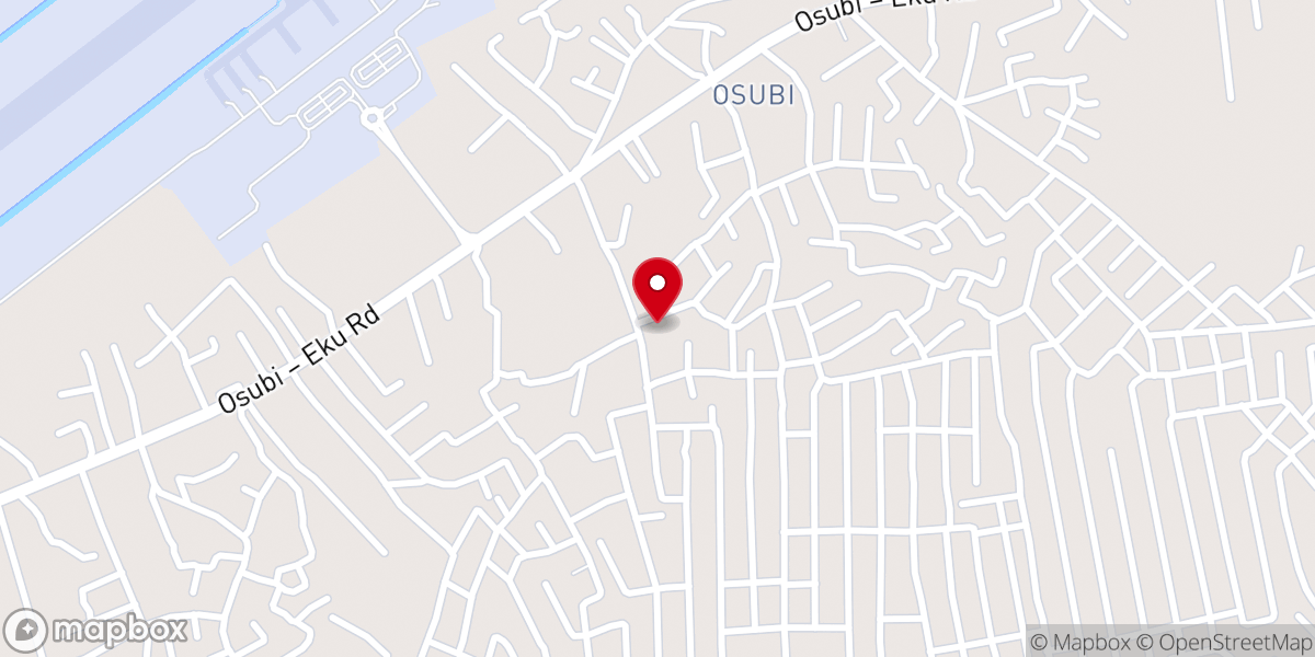 Map showing location of Winners Chapel Osubi