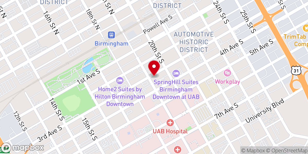 Map showing location of Holy Trinity + Holy Cross Greek Orthodox Cathedral