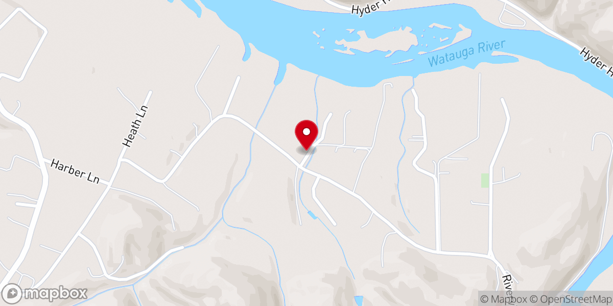 Map showing location of Hawthorne Church