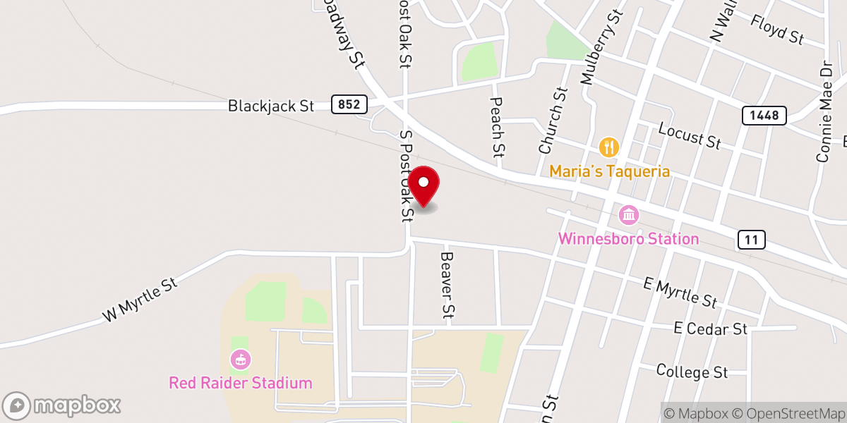 Map showing location of Winnsboro House Of Praise