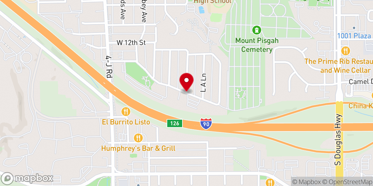 Map showing location of Christian Church of Gillette