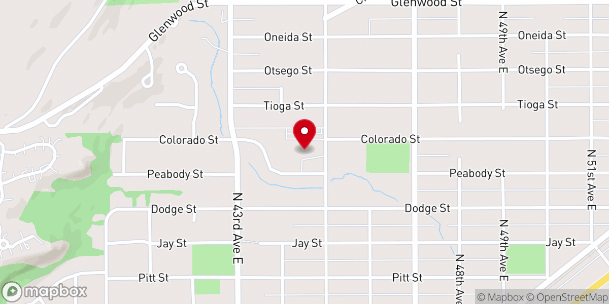 Map showing location of Lutheran Church-Good Shepherd