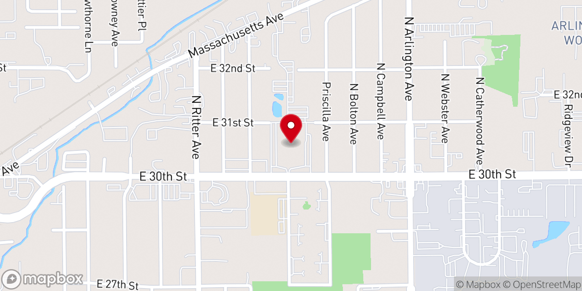 Map showing location of Eastern Star Church