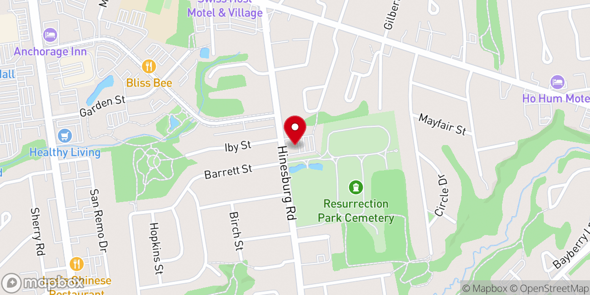 Map showing location of Knights of Columbus