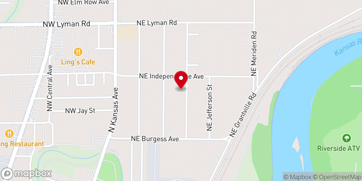 Map showing location of Heritage Baptist Church