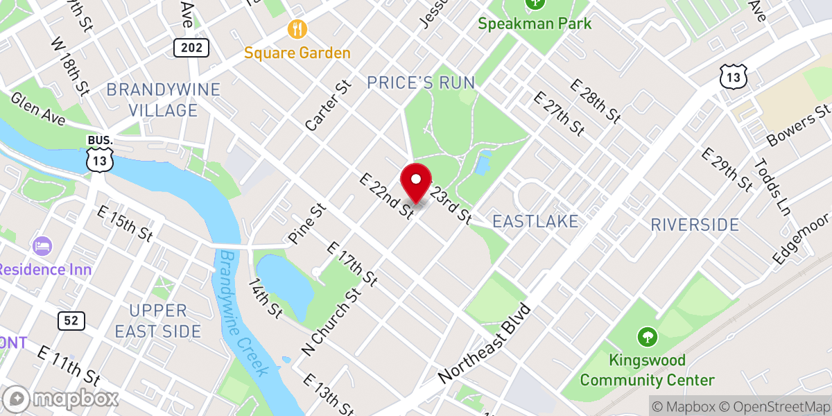 Map showing location of Manna Christian Fellowship Church