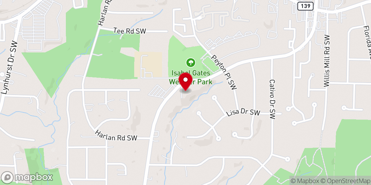 Map showing location of Saint Paul's Episcopal Church