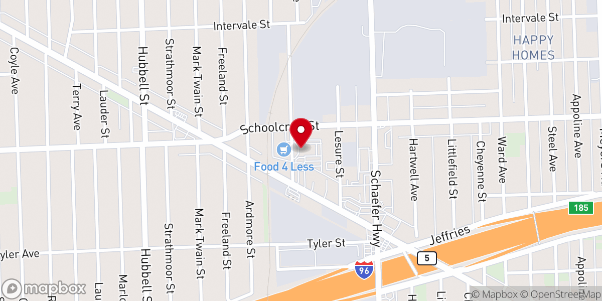 Map showing location of 180 Church