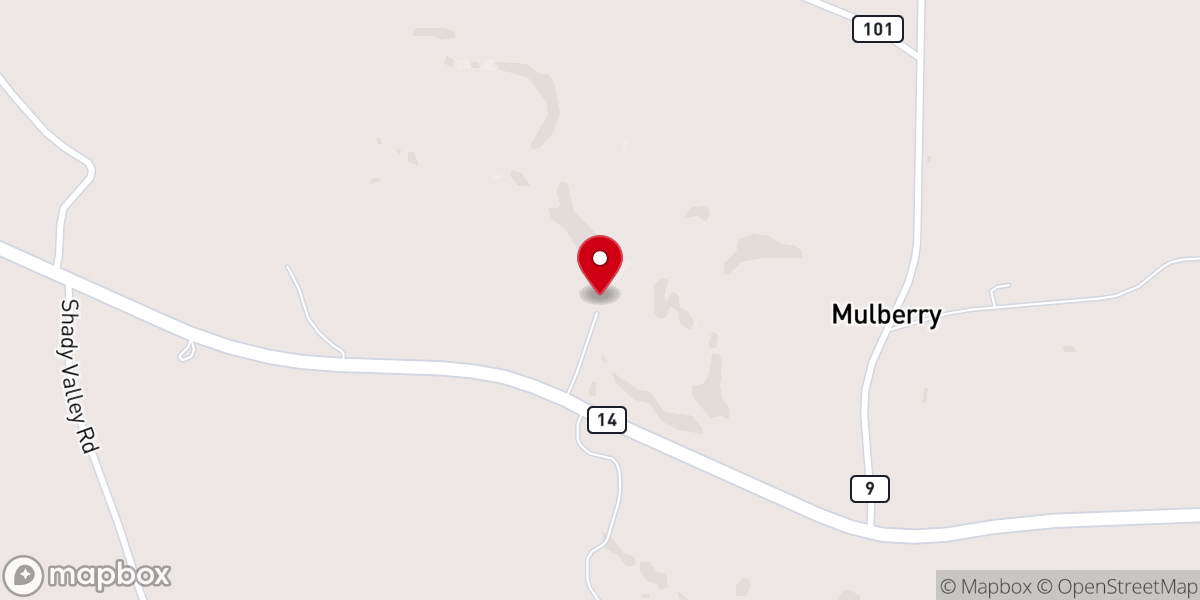 Map showing location of Ivy Creek United Methodist Church