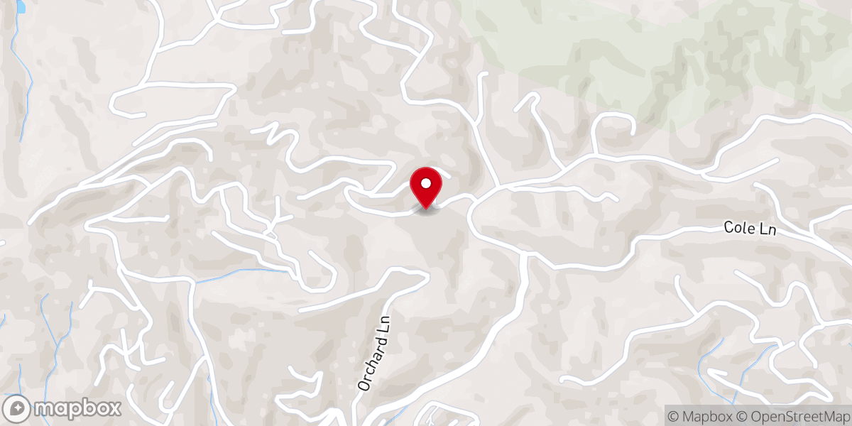 Map showing location of Appalachian Wedding Adventures