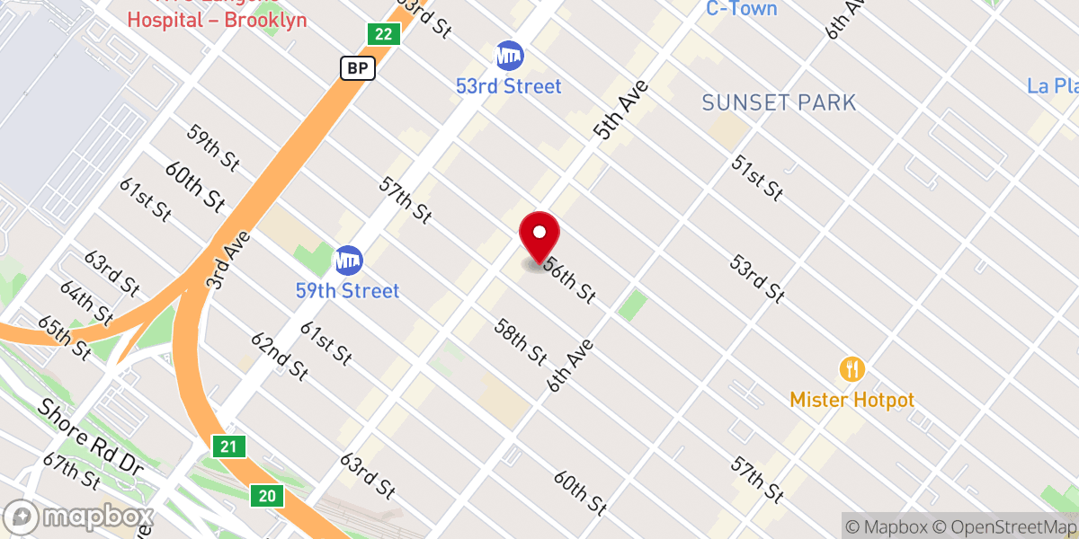 Map showing location of Ipul Brooklyn Inc