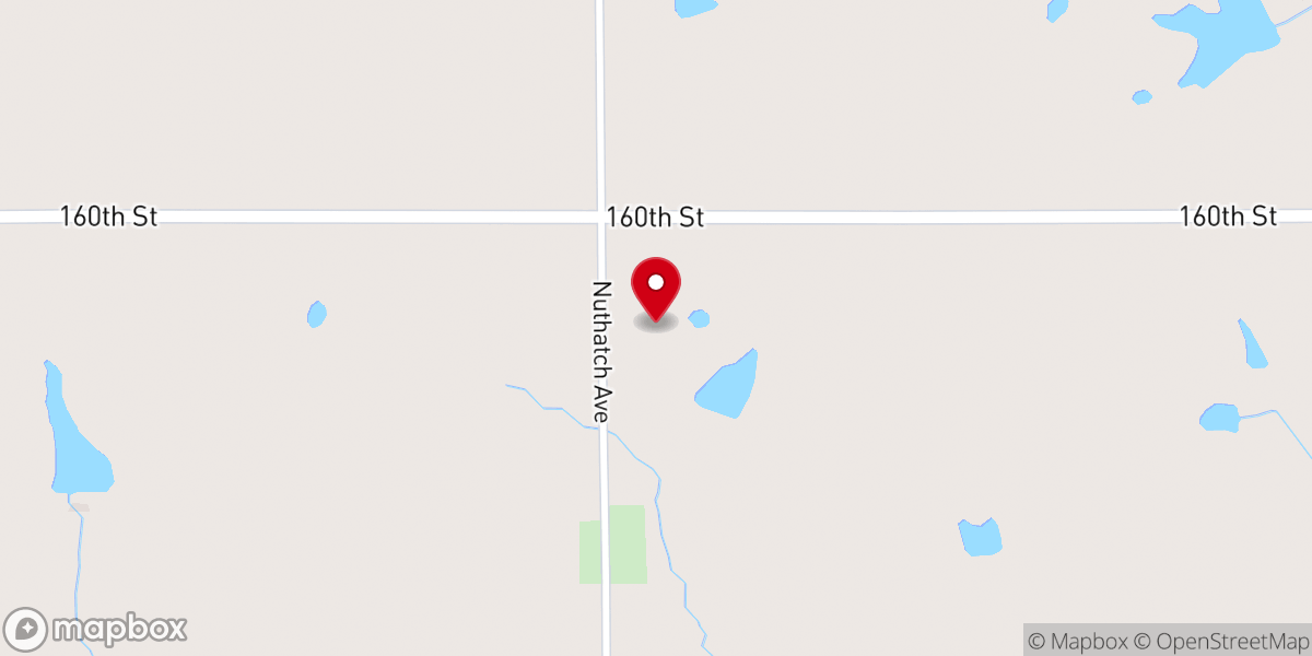 Map showing location of Dunnville Baptist Church