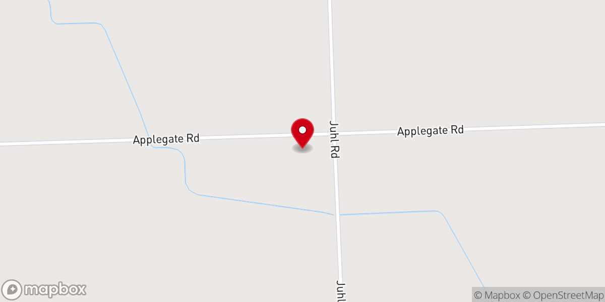 Map showing location of Hope Lutheran Church