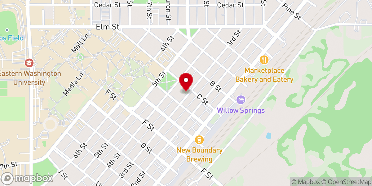 Map showing location of Cheney Outreach Center