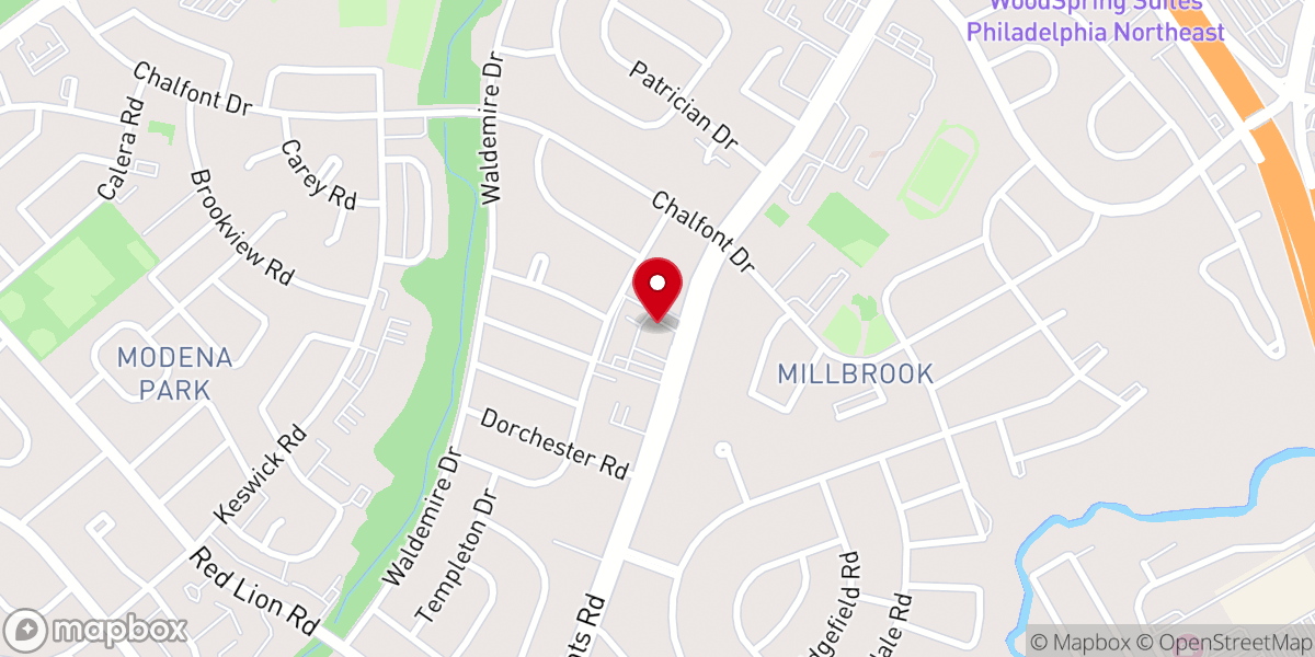 Map showing location of Our Lady of Calvary Catholic Church