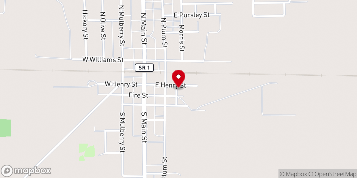 Map showing location of Open Arms - Food Pantry