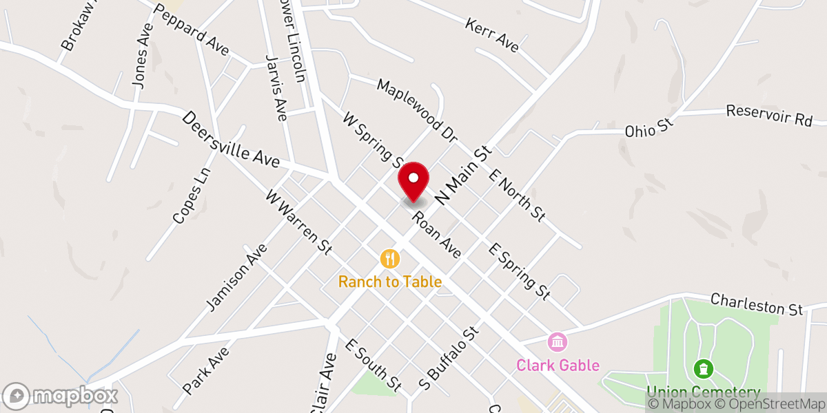 Map showing location of First Church of Christ