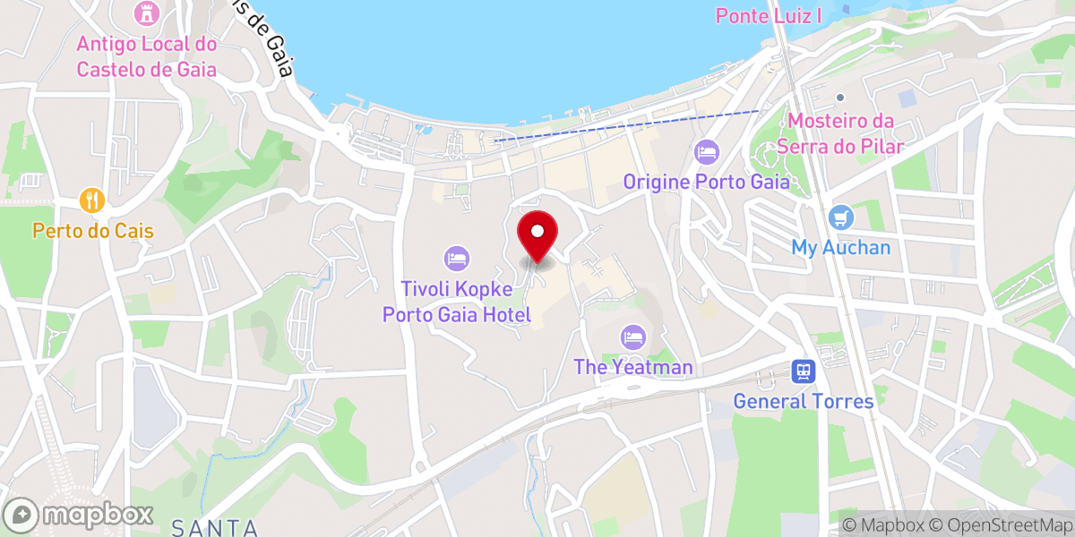 Map showing location of Capela de Atkinson