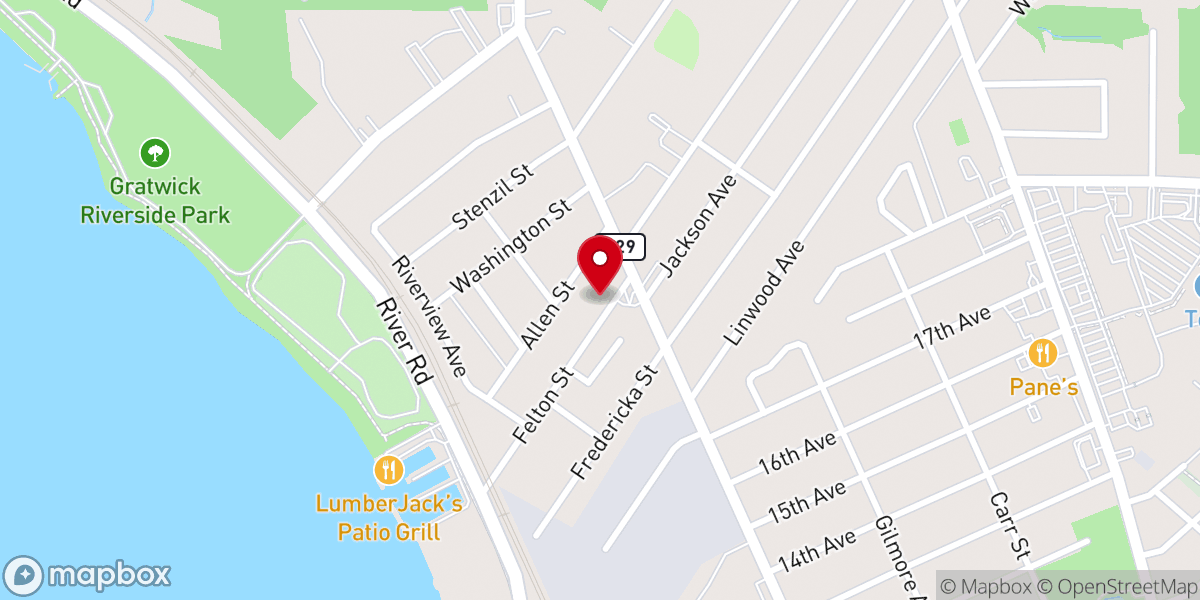 Map showing location of Third Presbyterian Church