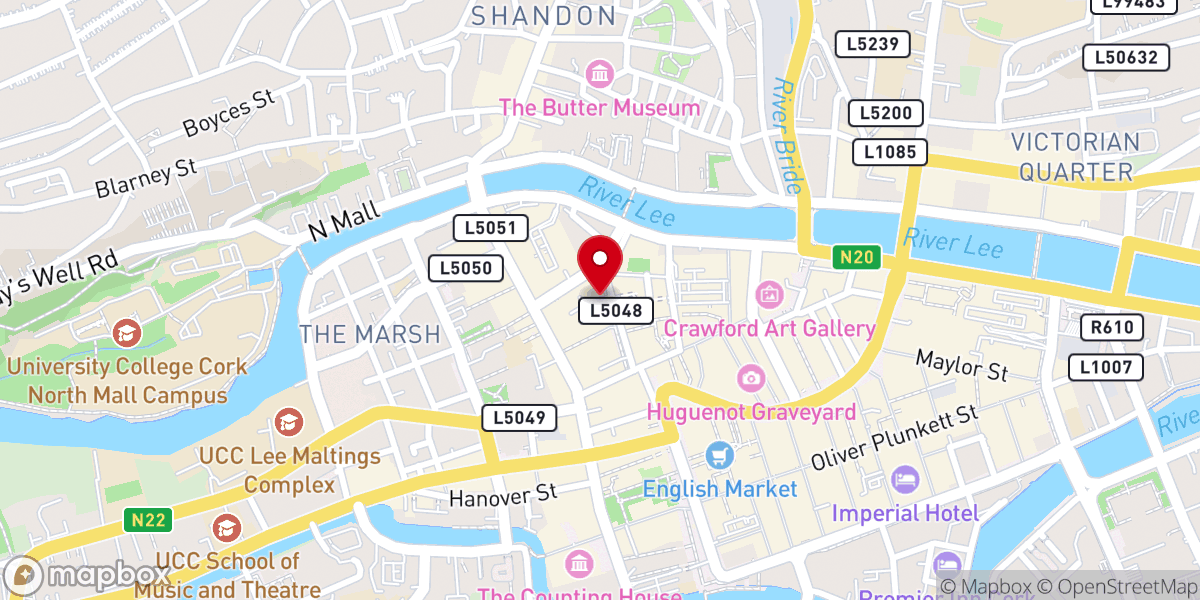 Map showing location of The Coal Quay