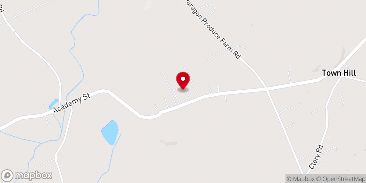Map showing location of Town Hill United Methodist Church