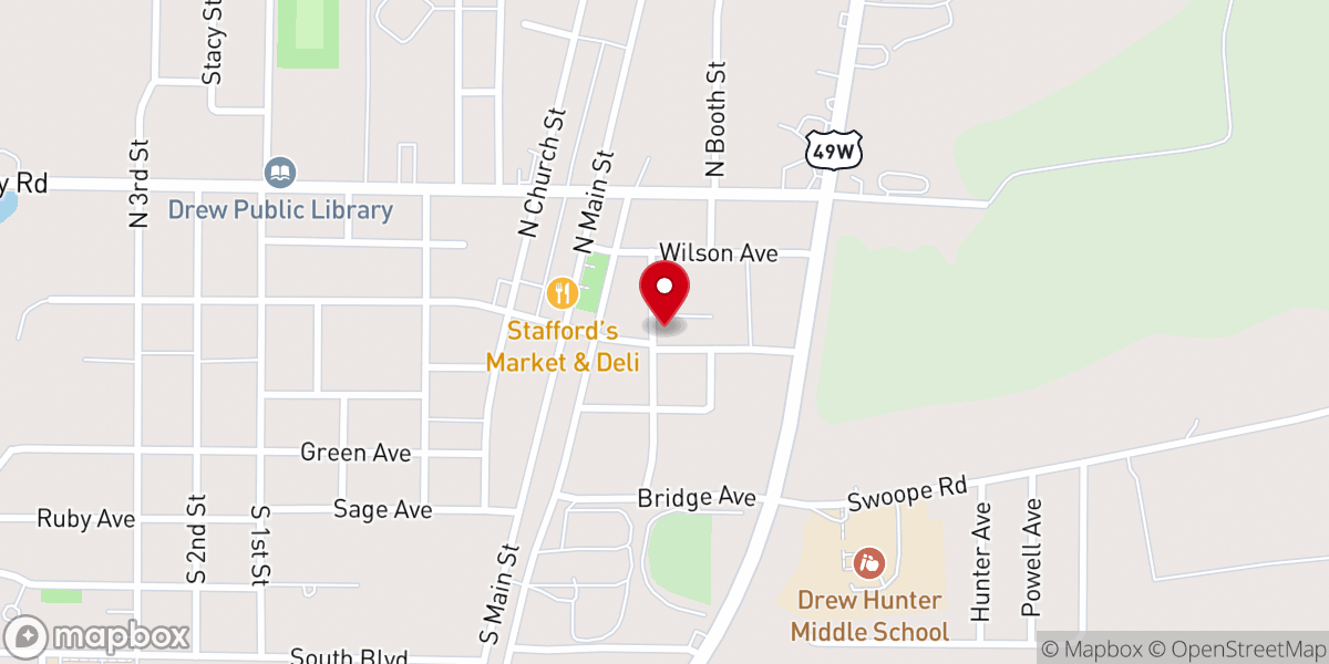 Map showing location of Faith & Hope Ministries