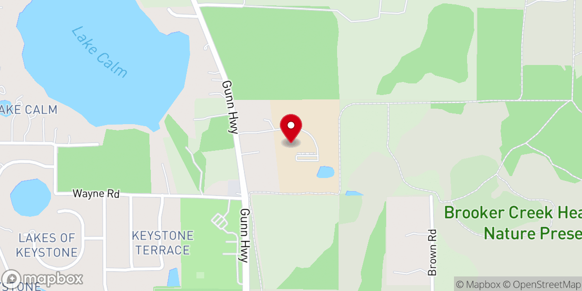 Map showing location of First Baptist Church-Citrus Park