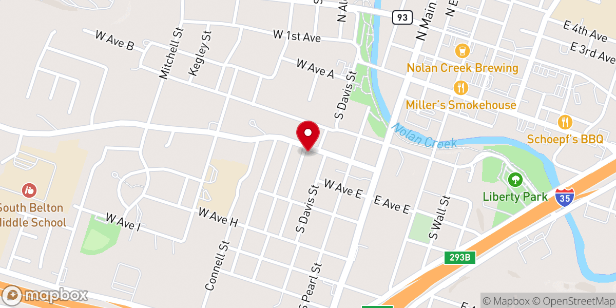 Map showing location of Freedom Bible Fellowship