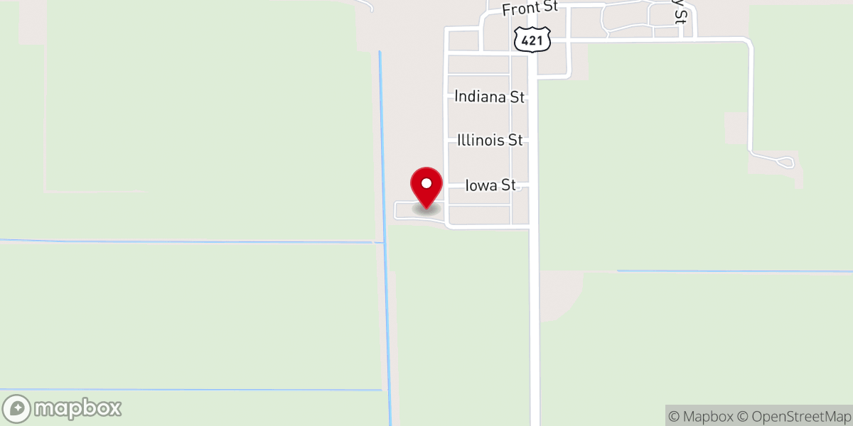 Map showing location of LaCrosse Apostolic Christian Church